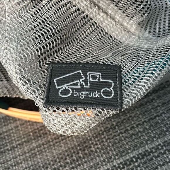 Big Truck Adjustable Baseball Cap Turquoise Orange Unisex - Picture 2 of 5